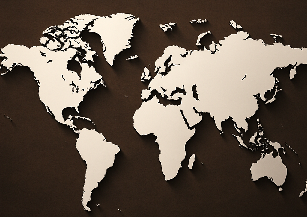 Carte du monde - Tonnellerie Saint Martin